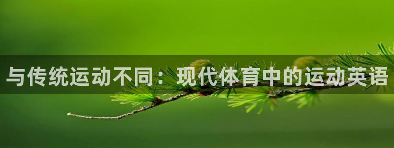 678体育app：与传统运动不同：现代体育中的运动英语