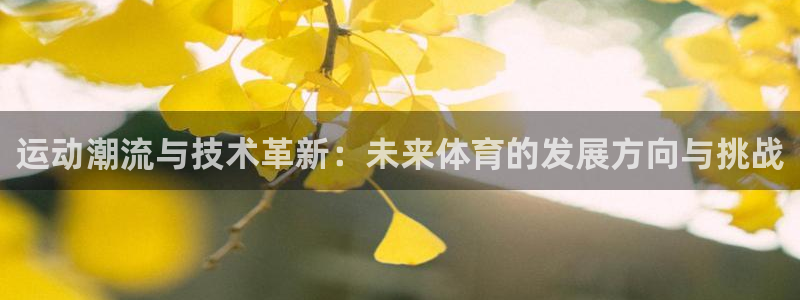 678体育：运动潮流与技术革新：未来体育的发展方向与挑战